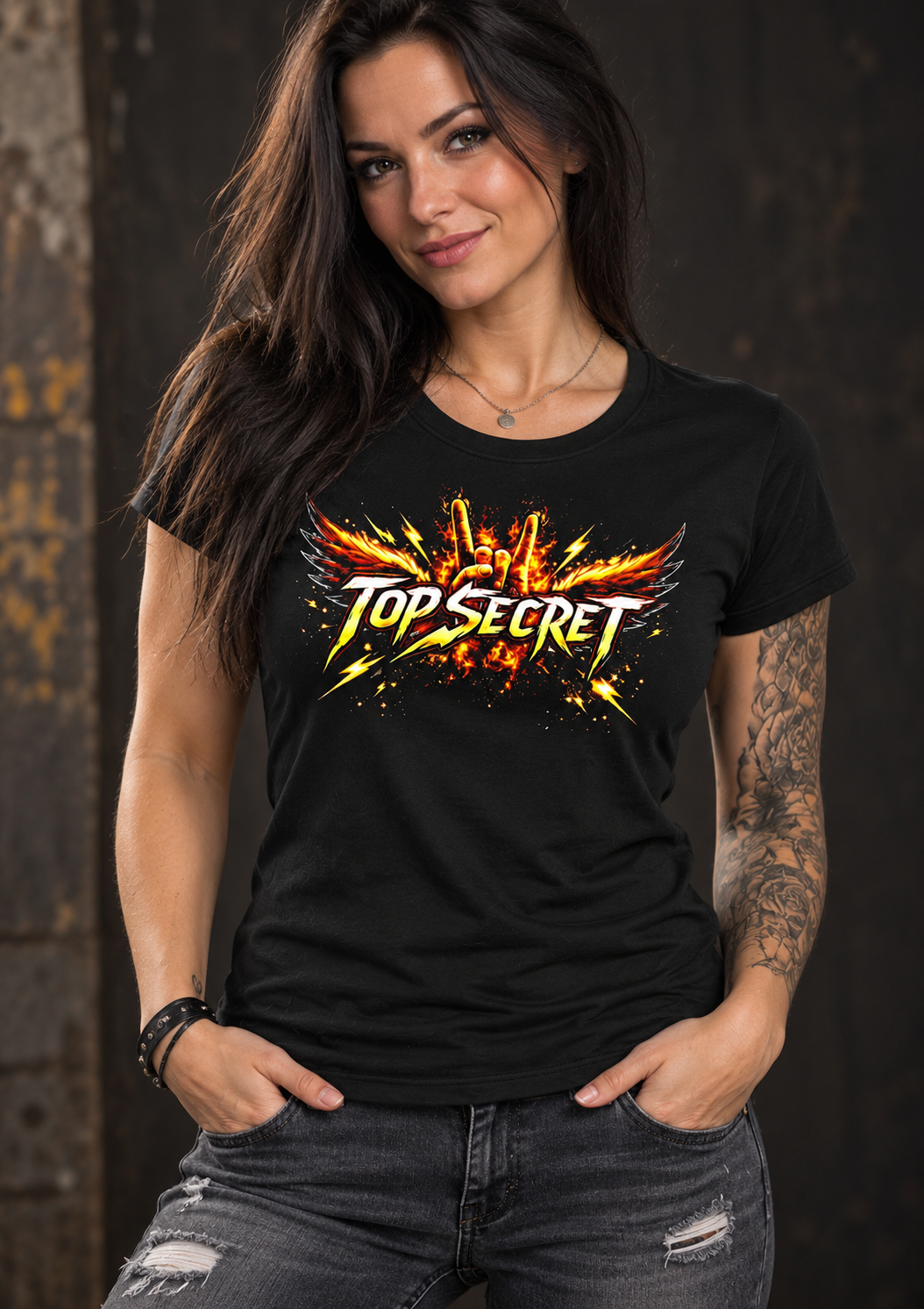 Girlie-Shirt "Top Secret" – Bild 2
