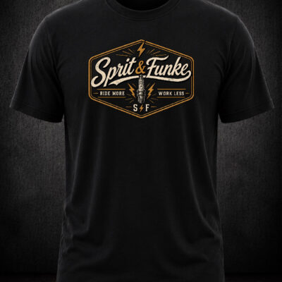 Shirt Sprit & Funke "Ride More Work Less"