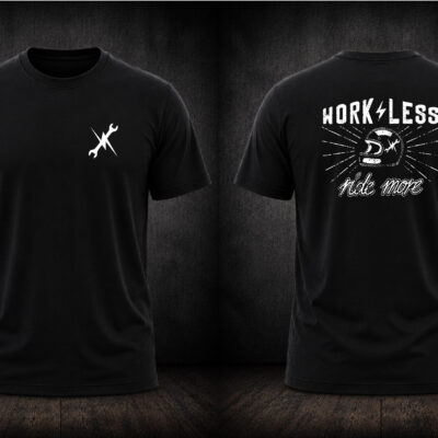 Shirt "Sprit & Funke Work Less"